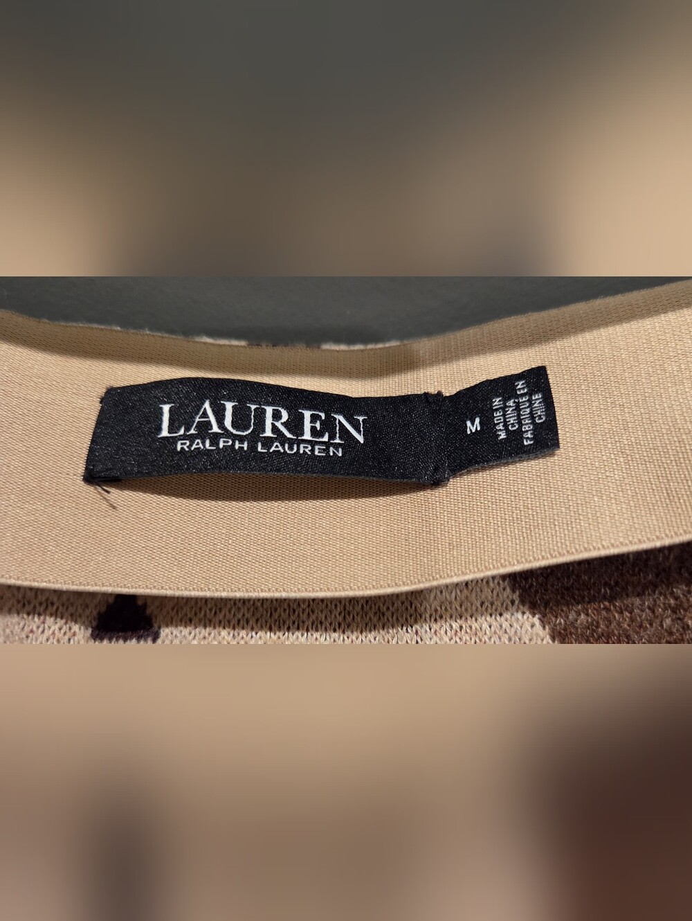 Lauren Ralph Lauren Black Label Aztec Knit Pencil Skirt Size M New - Picture 3 of 4